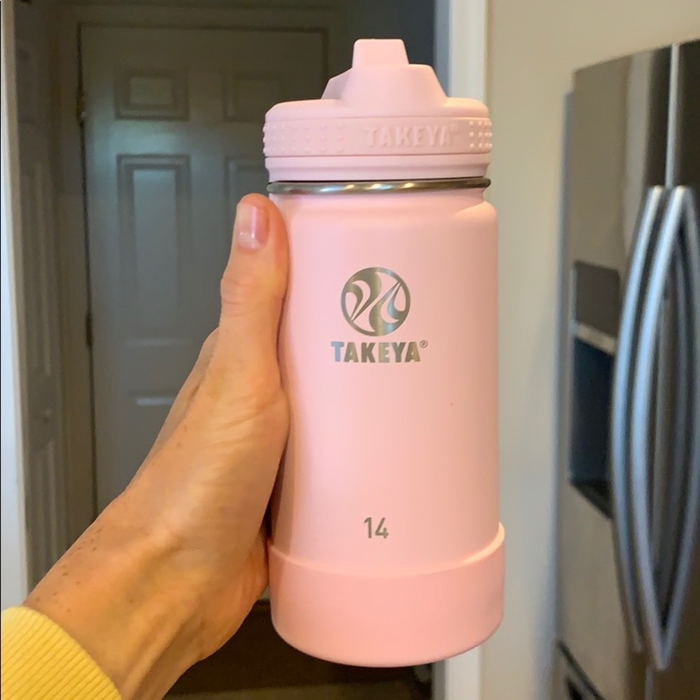 Takeya Blush 14oz Stainless Steel Water Bottle
